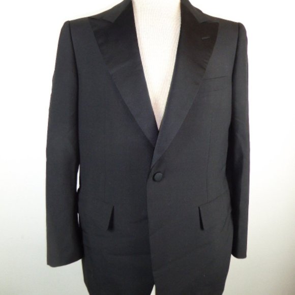 VINTAGE CONNAUGHT BLACK TUXEDO jacket Carroll Co - Picture 2 of 6